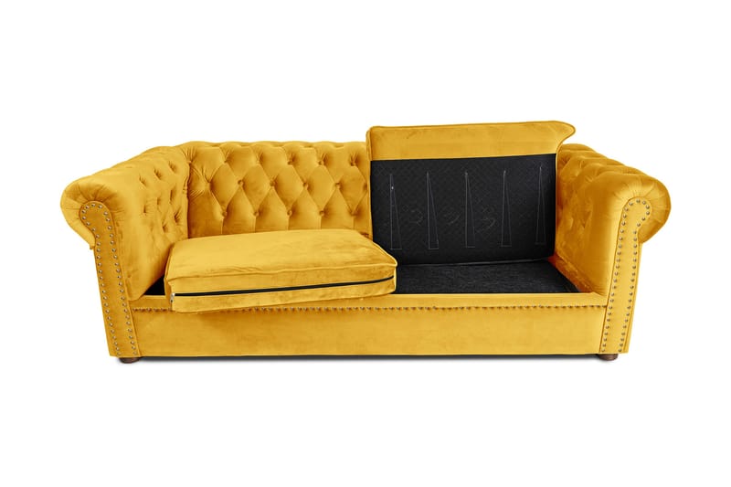 Chesterfield Deluxe Sovesofa 3-seters - Møbler - Sofaer - Sovesofaer - 3 seters sovesofa