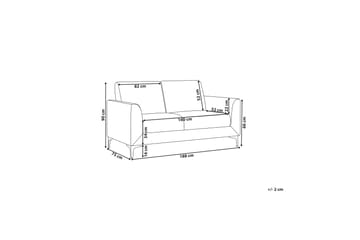 Chet Sofa 3-seter - Grå/Svart - Møbler - Sofaer - Sofa 3 seter