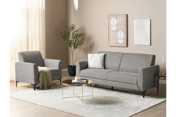 Chet Sofa 3-seter - Grå/Svart - Møbler - Sofaer - Sofa 3 seter