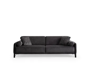Childress 3-seters sofa Chenille - Grå - Møbler - Sofaer - Sofa 3 seter