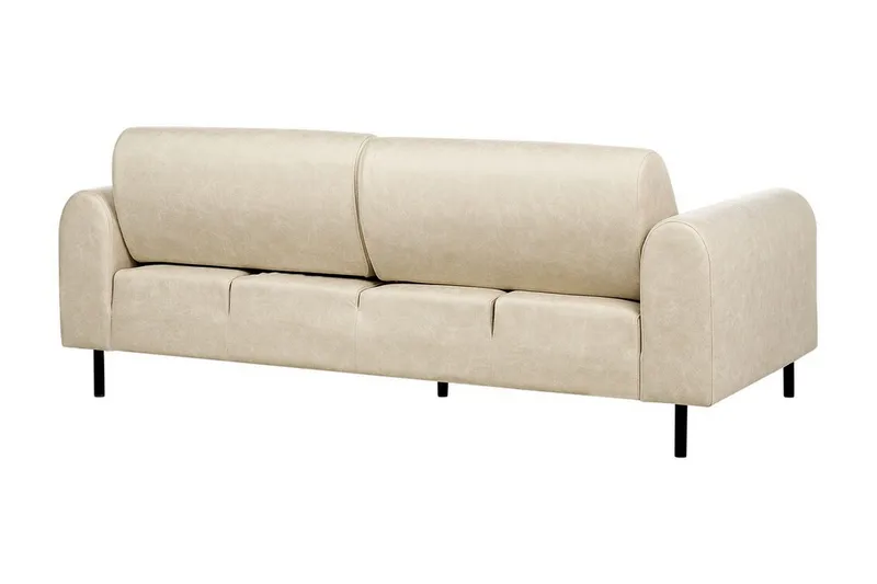 Christa Sofa 3-seter - Beige/Svart - Møbler - Sofaer - Skinnsofaer