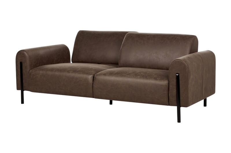 Christa Sofa 3-seter - Brun/Svart - Møbler - Sofaer - Sofa 3 seter