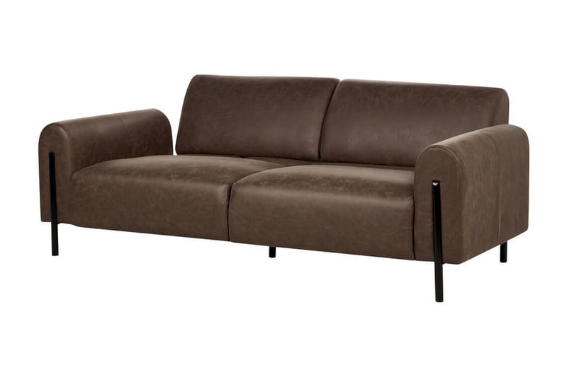 Christa Sofa 3-seter - Brun/Svart - Møbler - Sofaer - Sofa 3 seter