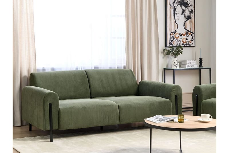 Christa Sofa 3-seter - Grønn/Svart - Møbler - Sofaer - Sofa 3 seter