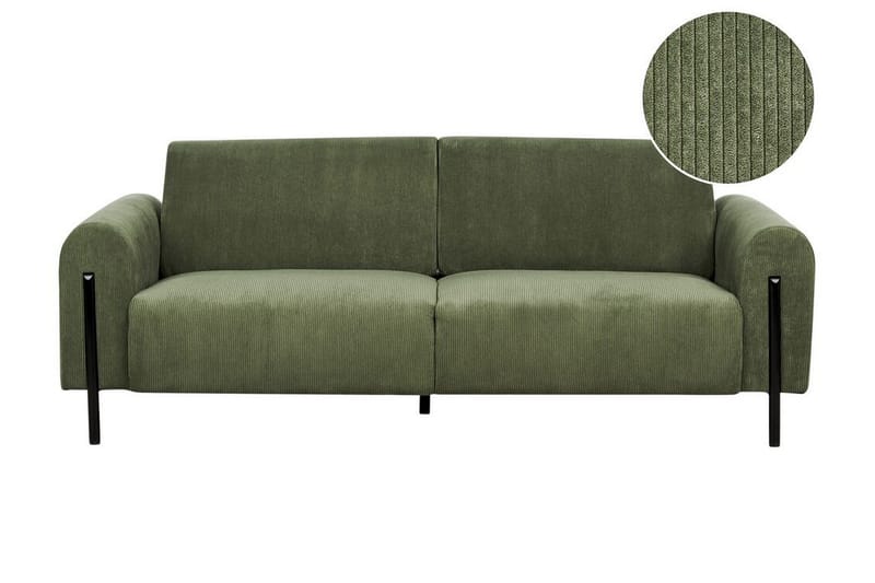 Christa Sofa 3-seter - Grønn/Svart - Møbler - Sofaer - Sofa 3 seter