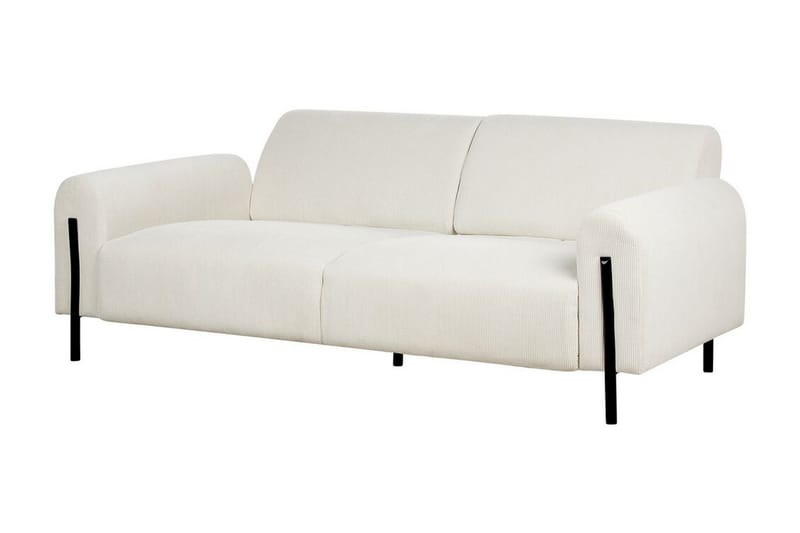 Christa Sofa 3-seter - Hvit/Svart - Møbler - Sofaer - Sofa 3 seter