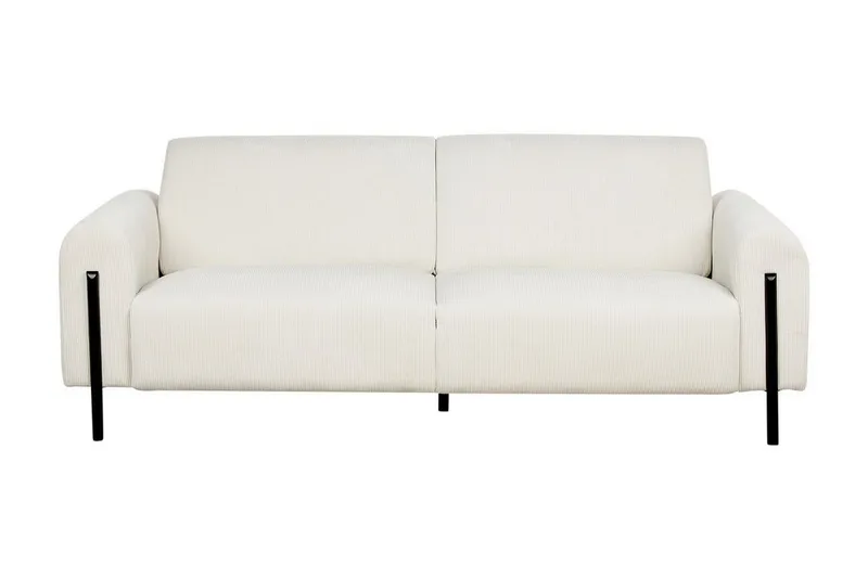 Christa Sofa 3-seter, Hvit/Svart
