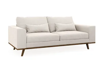 Copenhagen 2-seters Fløyelssofa - Kremhvit - Møbler - Sofaer - 2 seter sofa