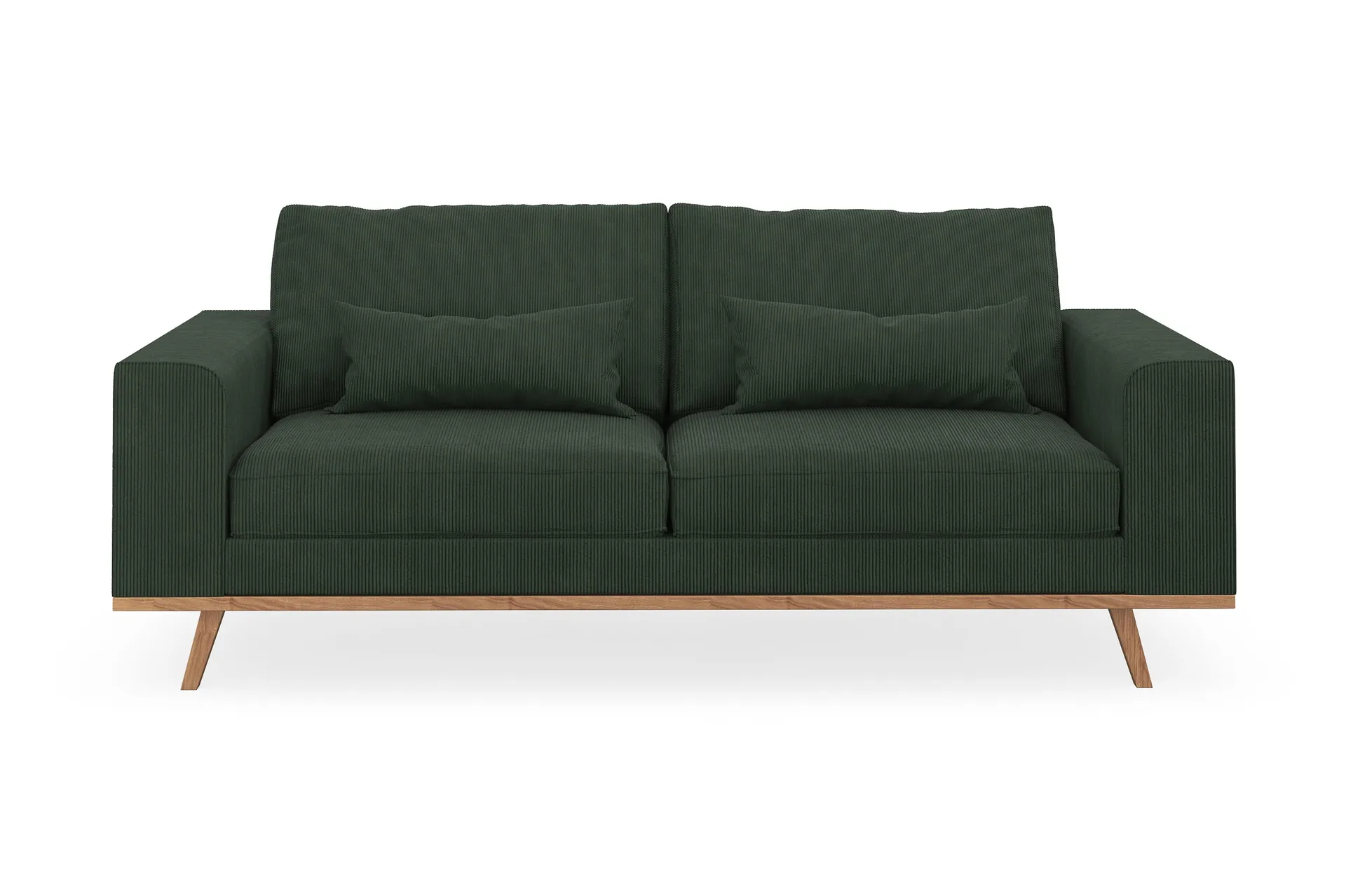 Copenhagen 2-seters Manchestersofa - Mørk grønn