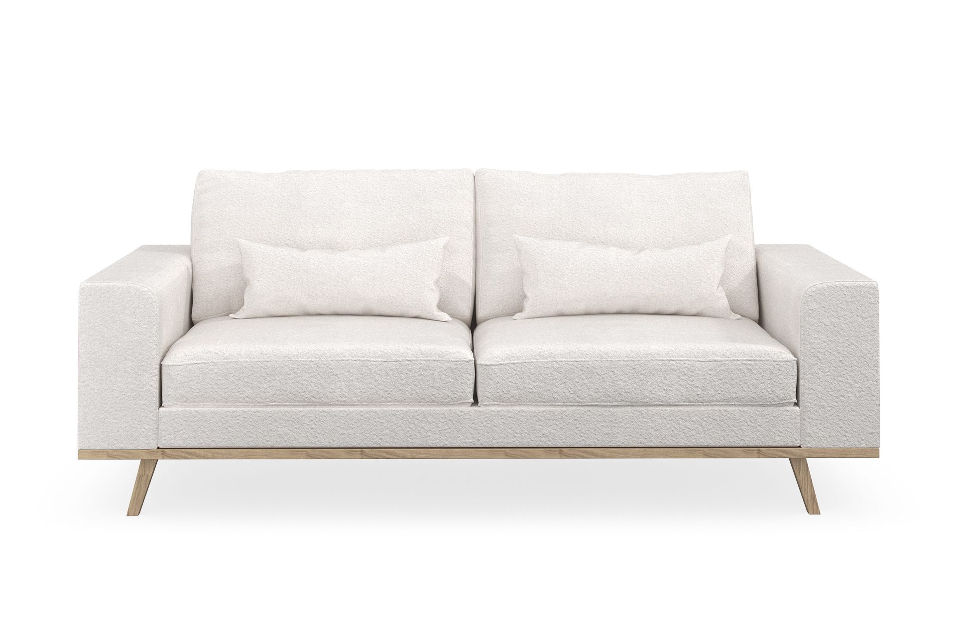 Copenhagen 2-seters Sofa i Bouclé - Hvit