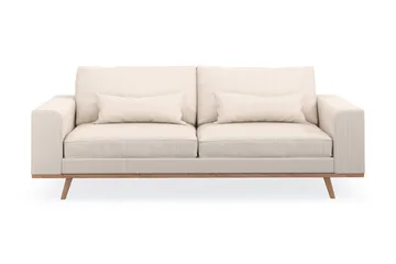 Copenhagen 3-seters Manchestersofa - Beige - Møbler - Sofaer - Sofa 3 seter