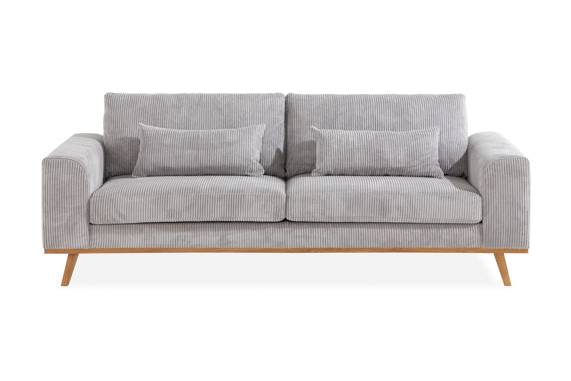 Copenhagen 3-seters Manchestersofa - Lys grå