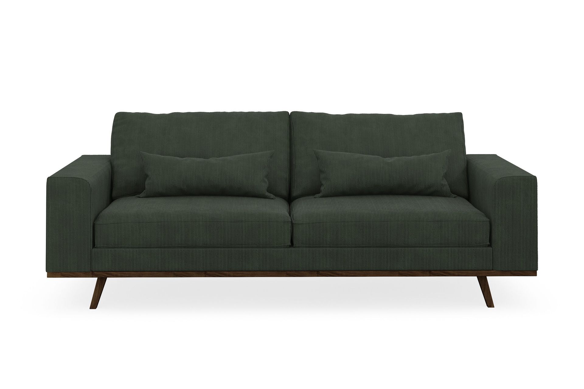 Copenhagen 3-seters Manchestersofa - Mørk grønn