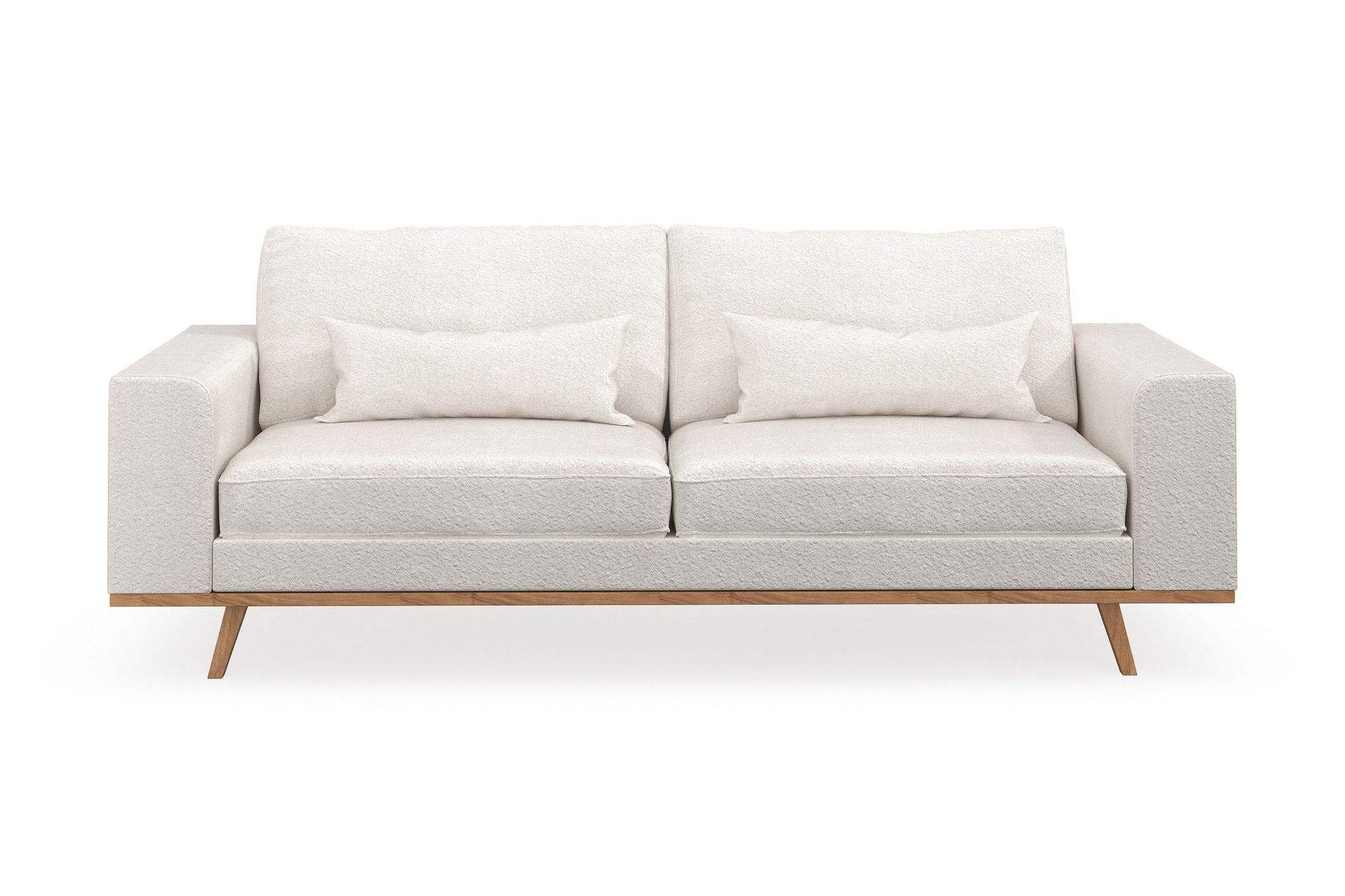 Copenhagen 3-seters Sofa i Bouclé - Hvit