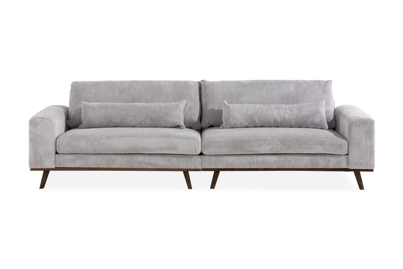 Copenhagen 4-seters Manchestersofa, Lys grå