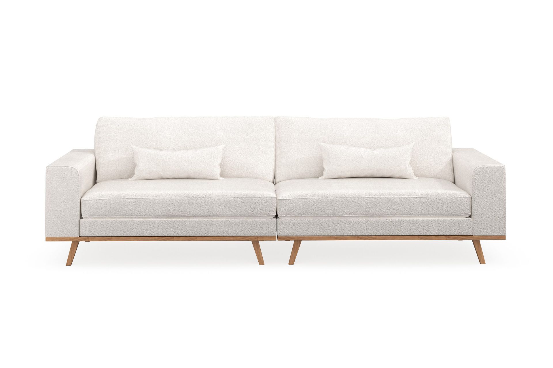 Copenhagen 4-seters Sofa i Bouclé - Hvit