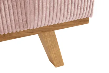 Copenhagen 5-seters Høyrevendt U-formet Sofa med Divan og Sjeselong i Manchester - Rosa - Møbler - Sofaer - U-sofa