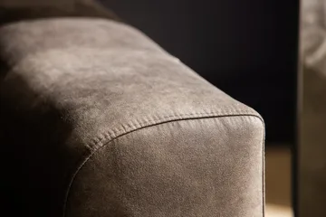 Copenhagen 5-seters Venstrevendt U-formet Sofa med Divan og Sjeselong i Kunstlær - Mørk grå - Møbler - Sofaer - Skinnsofaer