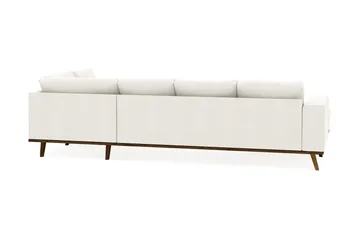 Copenhagen Compact 4-seters Høyrevendt U-formet Large Sofa med Divan og Sjeselong i Stoff - Lys grå - Møbler - Sofaer - U-sofa