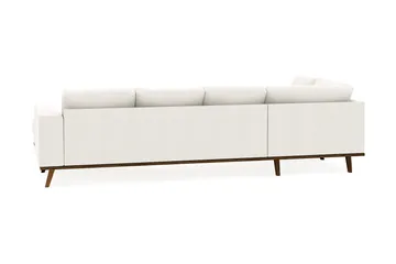 Copenhagen Compact 4-seters Venstrevendt U-formet Sofa med Divan og Sjeselong i Stoff - Lys grå - Møbler - Sofaer - U-sofa