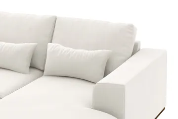 Copenhagen Compact 4-seters Venstrevendt U-formet Sofa med Divan og Sjeselong i Stoff - Lys grå - Møbler - Sofaer - U-sofa