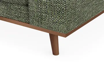 Copenhagen Premium 4-personers Venstrevendt L-formet Dyb Chaiselongsofa i Chenille - Grøn - Møbler - Sofaer - Sofa med sjeselong