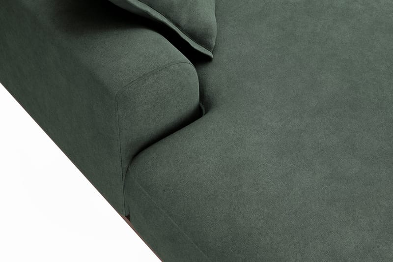 Copenhagen Premium 5-personers Højrevendt U-formet Dyb Sofa med Divan og Chaiselong i Stoff - Grön - Møbler - Sofaer - U-sofa