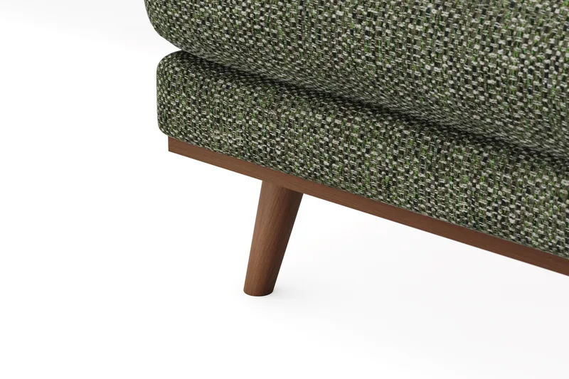 Copenhagen Premium 5-personers Venstrevendt U-formet Dyb Sofa med Divan og Chaiselong i Chenille - Grøn - Møbler - Sofaer - U-sofa