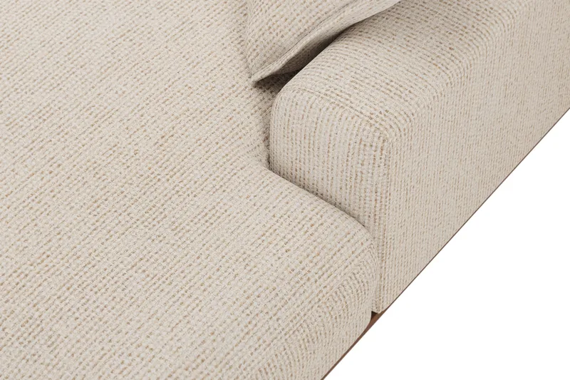 Copenhagen Premium 5-personers Venstrevendt U-formet Dyb Sofa med Divan og Chaiselong i Chenille - Beige - Møbler - Sofaer - U-sofa