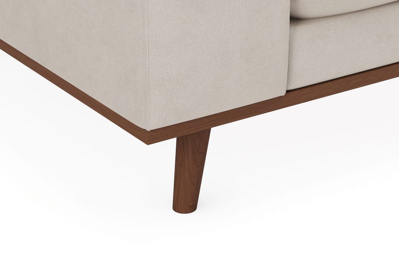 Copenhagen Premium 5-personers Højrevendt U-formet Dyb Sofa med Divan og Chaiselong i Stoff - Beige - Møbler - Sofaer - U-sofa