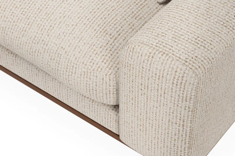Copenhagen Premium 4-personers Venstrevendt L-formet Dyb Divansofa i Chenille - Beige - Møbler - Sofaer - Sofa med sjeselong