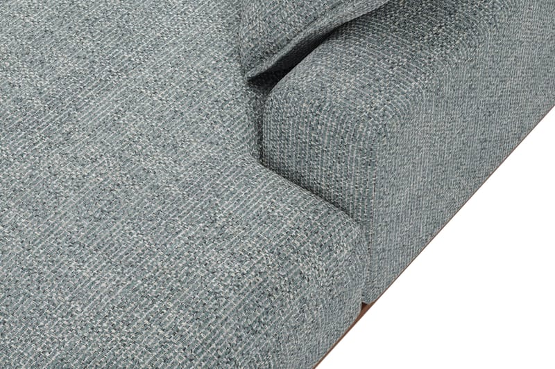 Copenhagen Premium 5-personers Venstrevendt U-formet Dyb Sofa med Divan og Chaiselong i Chenille - Grå/blå - Møbler - Sofaer - U-sofa
