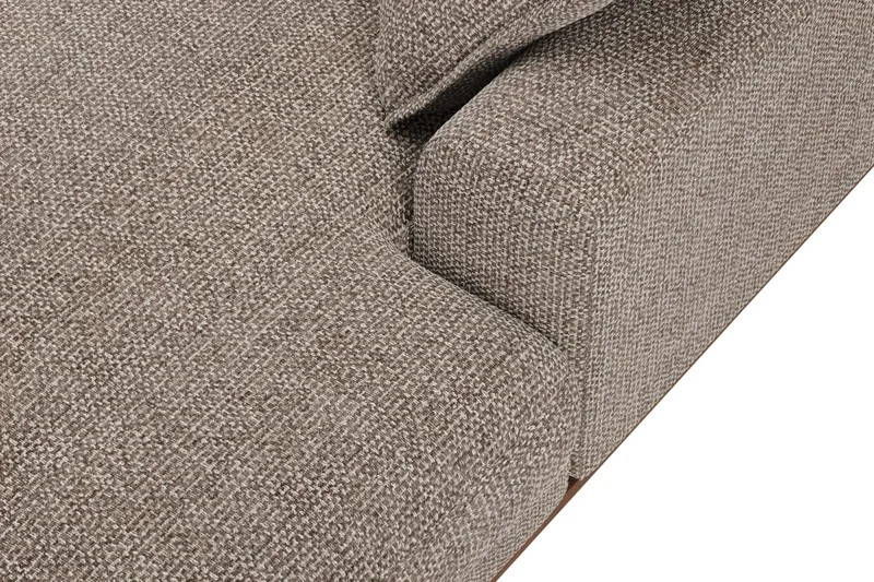 Copenhagen Premium 5-personers Venstrevendt U-formet Dyb Sofa med Divan og Chaiselong i Chenille - Brun - Møbler - Sofaer - U-sofa