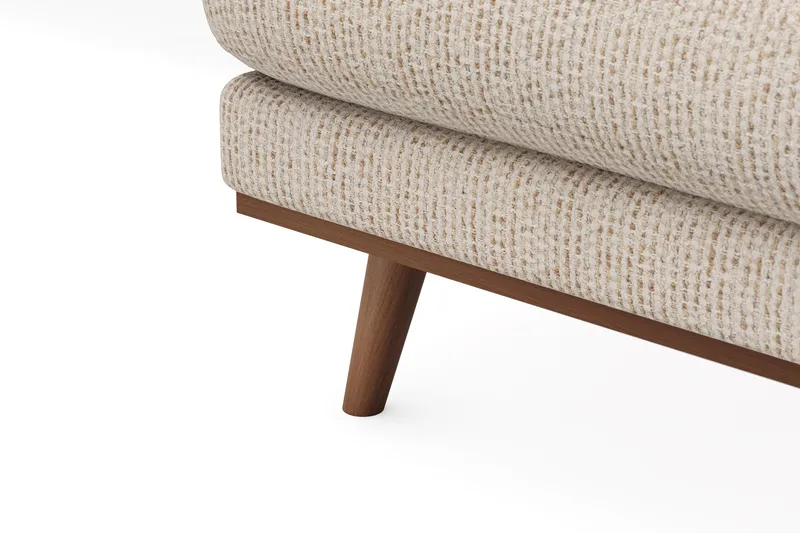 Copenhagen Premium 5-personers Venstrevendt U-formet Dyb Sofa med Divan og Chaiselong i Chenille - Beige - Møbler - Sofaer - U-sofa