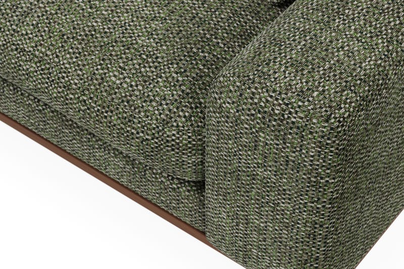 Copenhagen Premium 4-personers Venstrevendt L-formet Dyb Divansofa i Chenille - Grøn - Møbler - Sofaer - Sofa med sjeselong