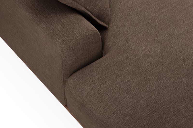 Copenhagen Premium 5-personers Venstrevendt U-formet Dyb Sofa med Divan og Chaiselong i Stof - Brun - Møbler - Sofaer - U-sofa
