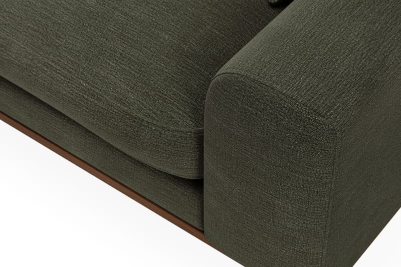 Copenhagen Premium 4-personers Venstrevendt L-formet Dyb Divansofa i Stof - Grøn - Møbler - Sofaer - Sofa med sjeselong