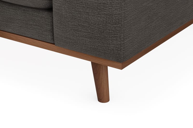 Copenhagen Premium 4-personers Venstrevendt L-formet Dyb Chaiselongsofa i Stof - Mørkegrå - Møbler - Sofaer - Sofa med sjeselong
