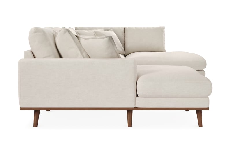 Copenhagen Premium 5-personers Venstrevendt U-formet Dyb Sofa med Divan og Chaiselong i Stof - Lys beige - Møbler - Sofaer - U-sofa