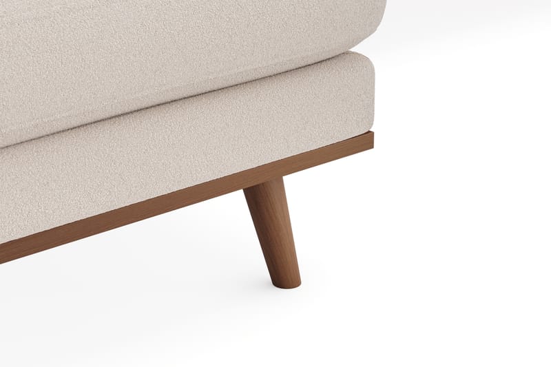 Copenhagen Premium 4-personers Venstrevendt L-formet Dyb Chaiselongsofa i Bouclé - Lys beige - Møbler - Sofaer - Sofa med sjeselong