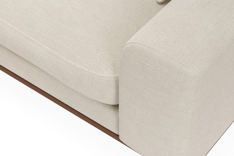 Copenhagen Premium 4-personers Venstrevendt L-formet Dyb Divansofa i Stof - Beige - Møbler - Sofaer - Sofa med sjeselong