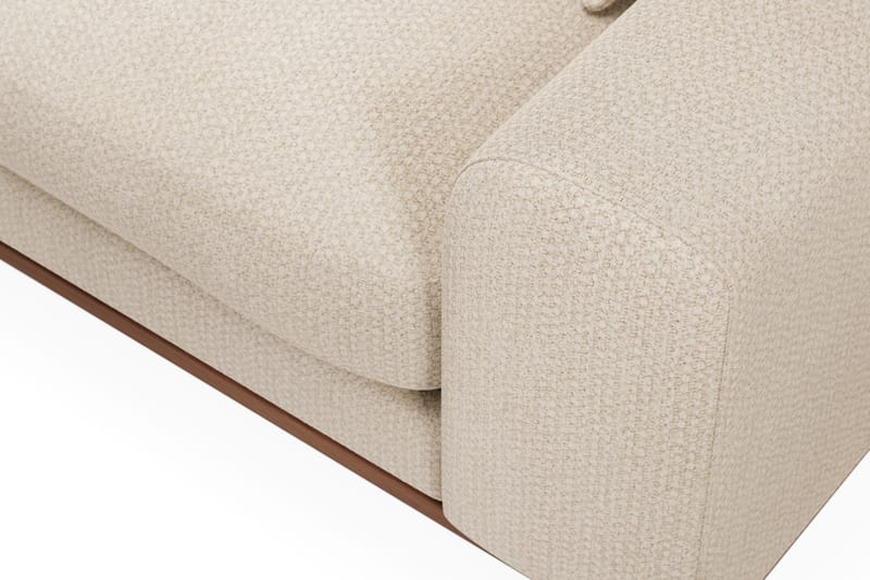 Copenhagen Premium 4-personers Venstrevendt L-formet Dyb Divansofa i Chenille - Lys beige - Møbler - Sofaer - Sofa med sjeselong