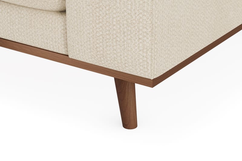 Copenhagen Premium 4-personers Venstrevendt L-formet Dyb Divansofa i Chenille - Lys beige - Møbler - Sofaer - Sofa med sjeselong