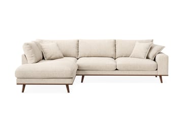 Copenhagen Premium 4-personers Venstrevendt L-formet Dyb Chaiselongsofa i Chenille