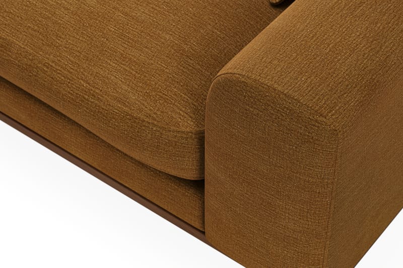 Copenhagen Premium 4-personers Venstrevendt L-formet Dyb Divansofa i Stof - Sennepsgul - Møbler - Sofaer - Sofa med sjeselong