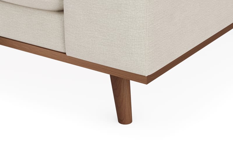 Copenhagen Premium 4-personers Venstrevendt L-formet Dyb Divansofa i Stof - Lys beige - Møbler - Sofaer - Sofa med sjeselong