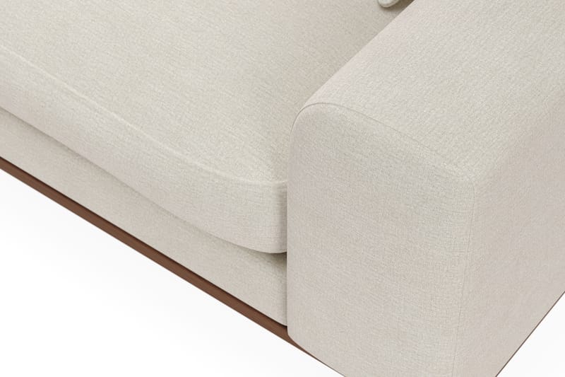 Copenhagen Premium 4-personers Venstrevendt L-formet Dyb Divansofa i Stof - Lys beige - Møbler - Sofaer - Sofa med sjeselong