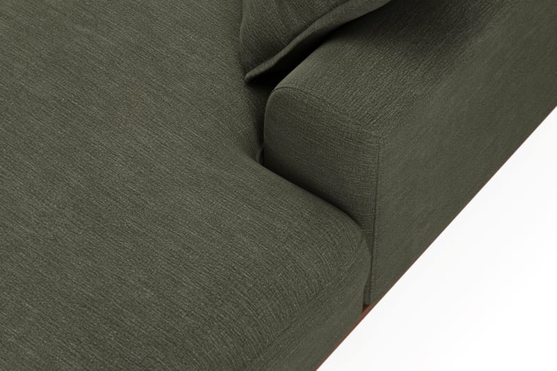 Copenhagen Premium 5-personers Højrevendt U-formet Dyb Sofa med Divan og Chaiselong i Stof - Grøn - Møbler - Sofaer - U-sofa