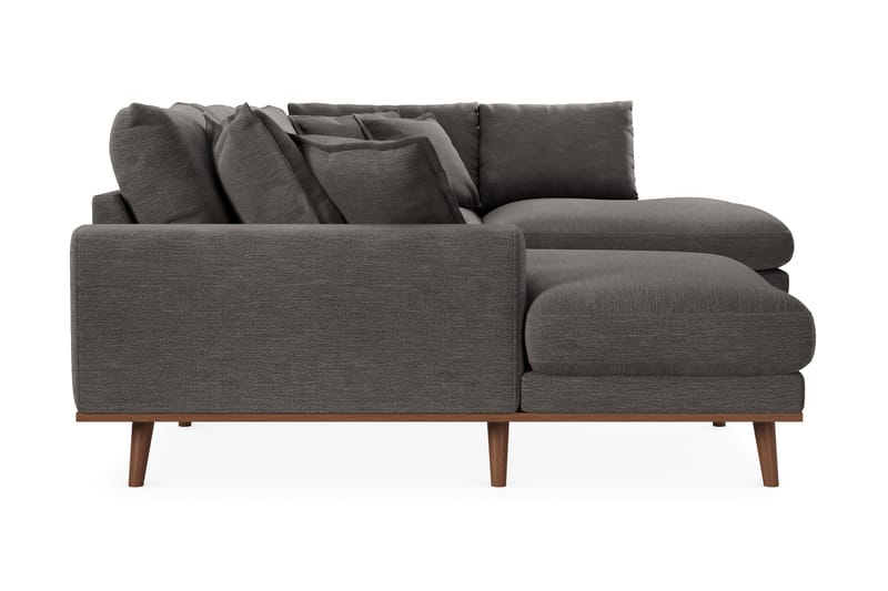 Copenhagen Premium 5-personers Venstrevendt U-formet Dyb Sofa med Divan og Chaiselong i Stof - Mørkegrå - Møbler - Sofaer - U-sofa