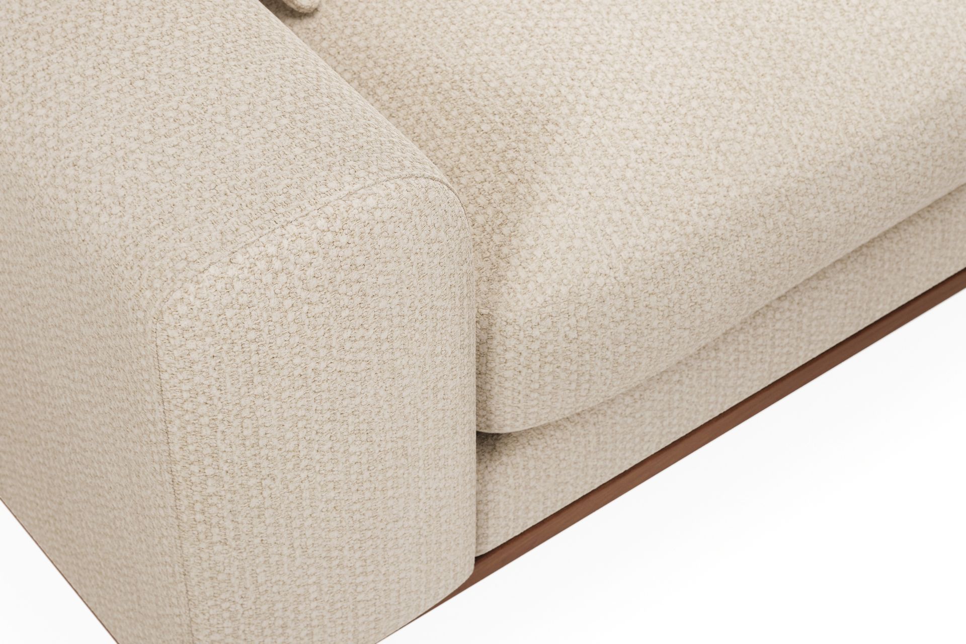 Copenhagen Premium 4-personers Højrevendt L-formet Dyb Divansofa i Chenille - Lys beige - Møbler - Sofaer - Sofa med sjeselong